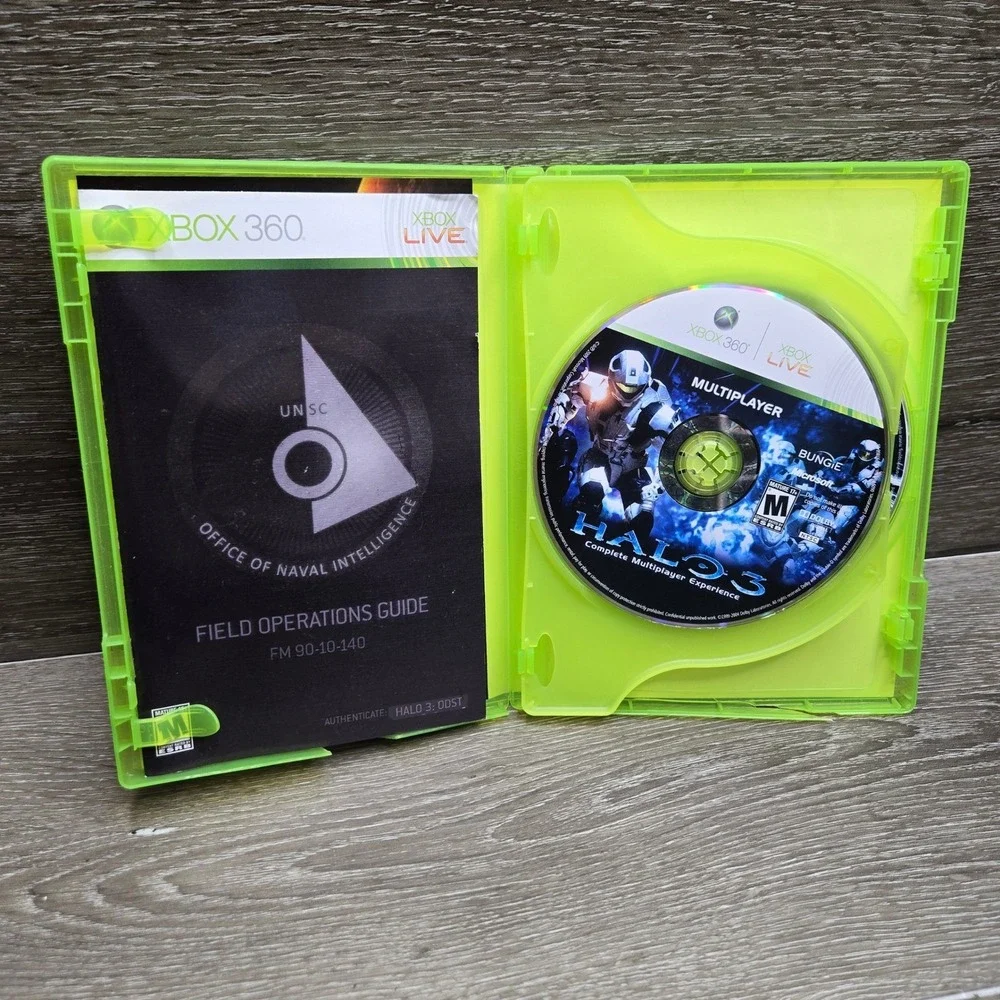 Halo 3 ODST Microsoft Xbox 360 Video Game 2-Disc Set NTSC Tested